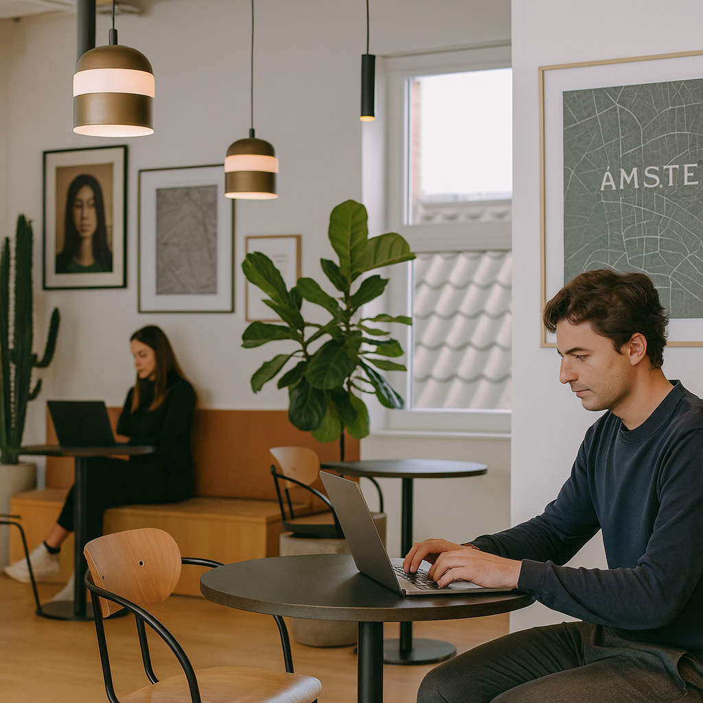 Modern office workspace